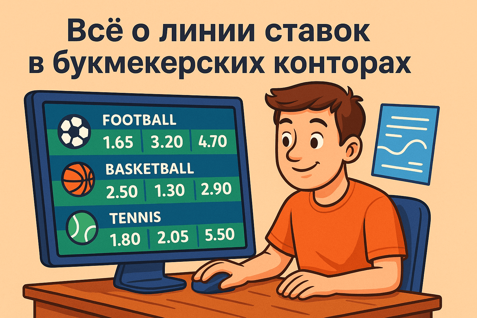 Всё о линии ставок в букмекерских конторах фото