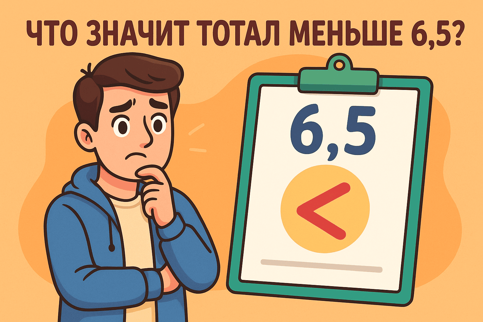 Что значит Тотал меньше 6.5 фото