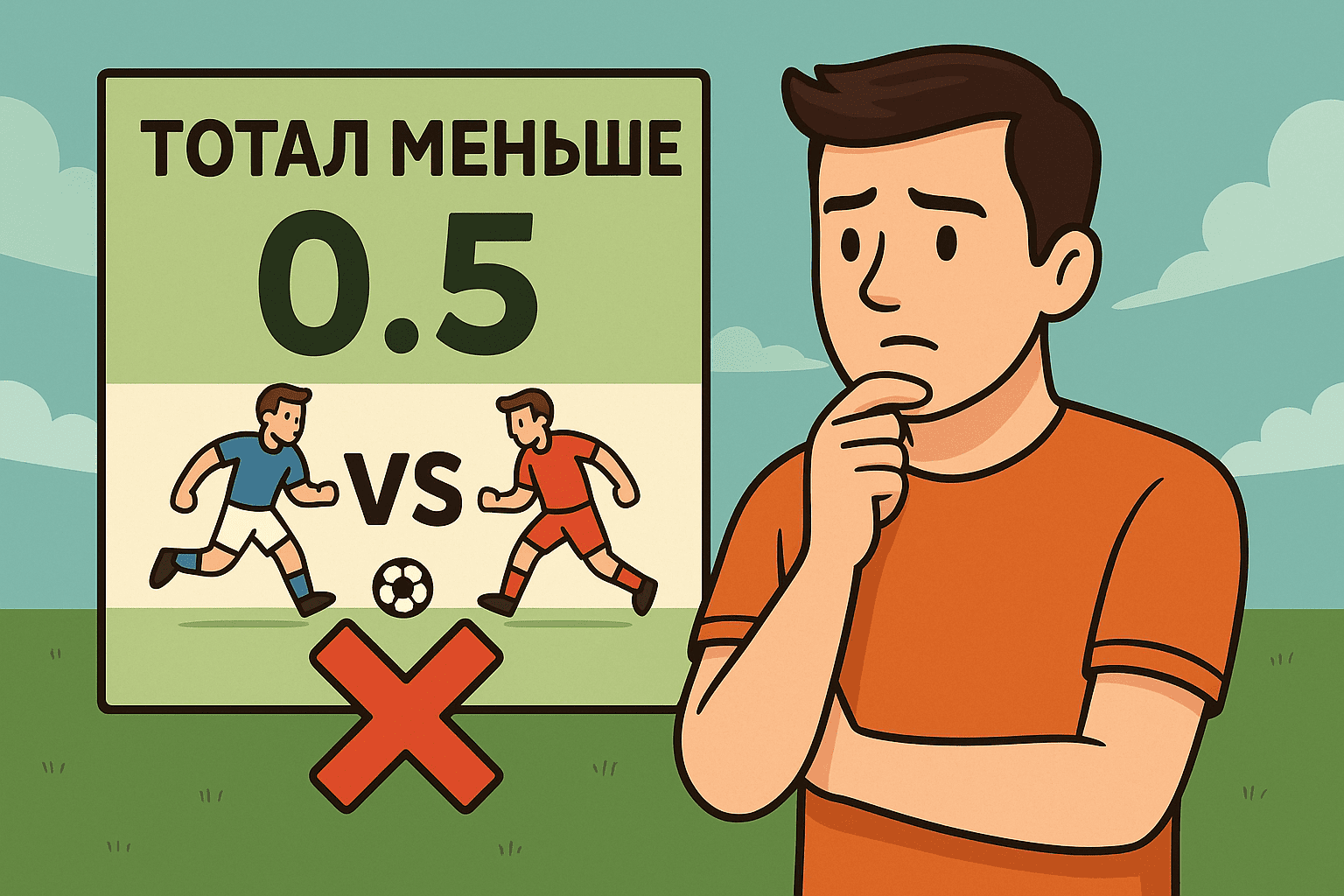 Что значит тотал меньше 0.5 фото