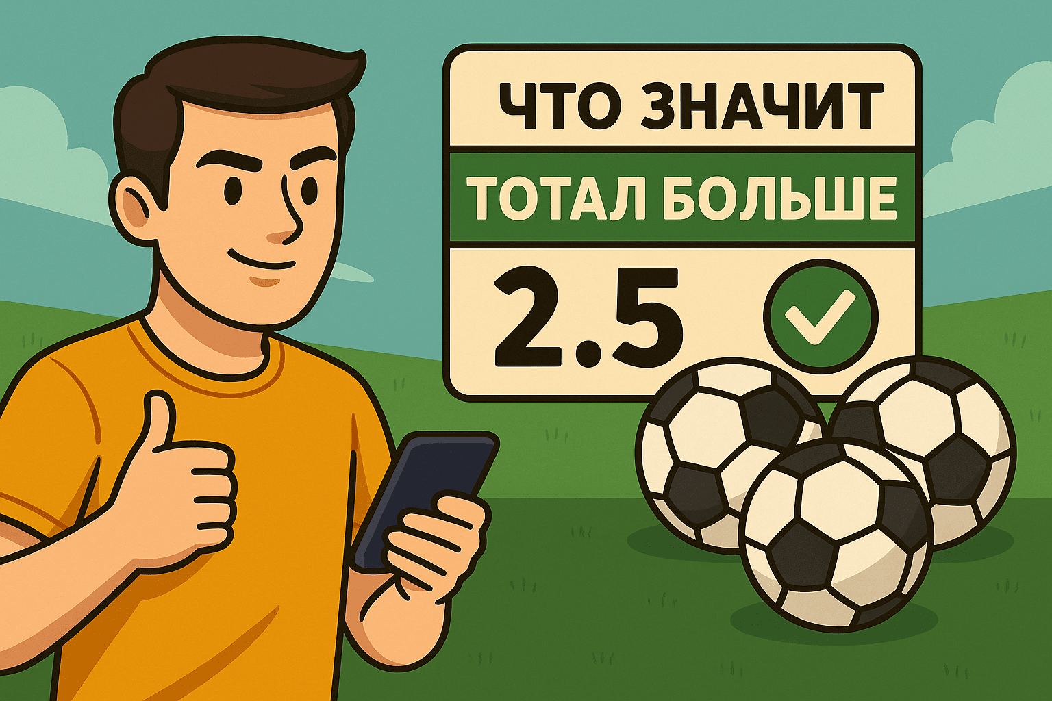 Что значит Тотал больше 2.5 фото