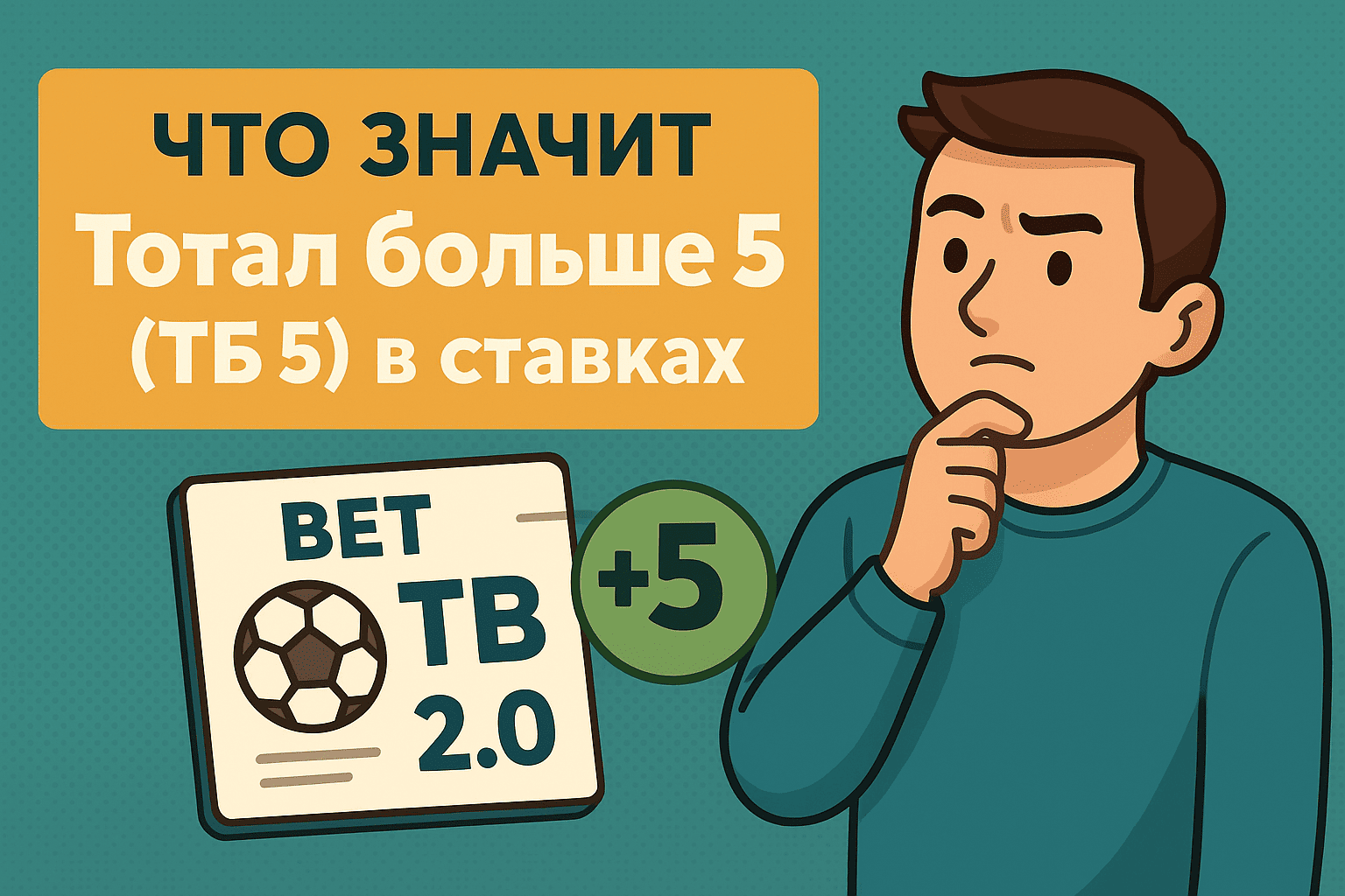Что значит ставка Тотал больше 5 (ТБ 5) фото