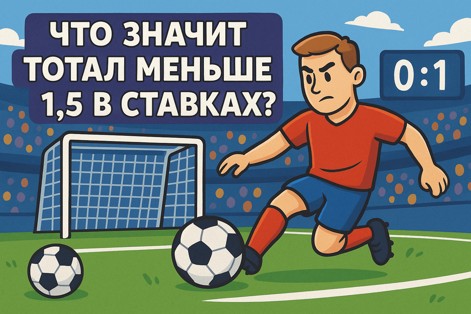 Что значит Тотал меньше 1.5 в ставках фото